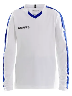 Produktbild von CRAFT Progress Jersey Contrast LS JR White/Club Cobolt 158/164