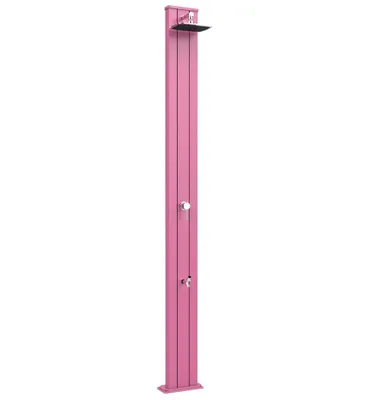 Immagine prodotto di Doccia Solare da Esterno Giardino 30L Miscelatore e Lavapiedi Arkema Spring S Fuxia
