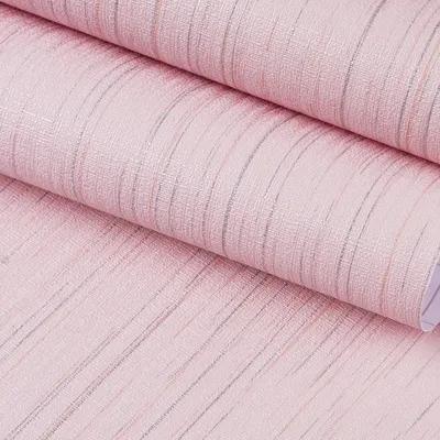 Produktbild von Selbstklebende Rosa Tapete mit Leinenstruktur - Ideal für Möbel und Kinderzimmer