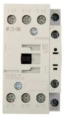 Imagen del producto de Contactador de 32A, 3 polos, 24V AC, modelo 1Z 0R DILM32-10 (24V 50/60Hz), referencia 277264