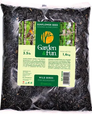 Produktbild von Schwarze Sonnenblumensamen für Vögel und Papageien - 1,6 kg hochwertiges Futter