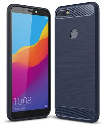 Zdjęcie produktu dla Etui na telefon komórkowy NALIA do Huawei Y7 (2018), smukłe silikonowe etui ochronne ciemnoniebieskie