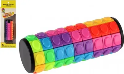 Obrázek produktu pro Hlavolam válec/věž barevný plast 11cm