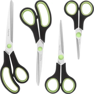 Immagine prodotto di Set di utensili da taglio multifunzionali con comoda impugnatura, per la casa, la scuola e l'ufficio, nei colori nero e verde