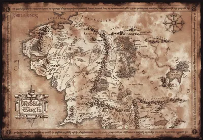 Immagine prodotto di Poster Il Signore degli Anelli Mappa 91,5x61 cm