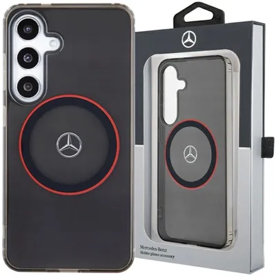 Produktbild von Etui Mercedes Doppelschicht W Rot Magsafe Na Samsung Galaxy S24 - Czarne