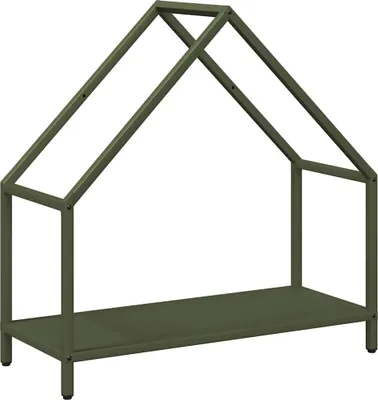 Produktbild von Brennholzregal Olivgrün 60x25x60 cm Kaltgewalzter Stahl