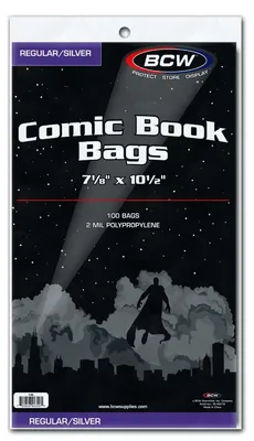 Produktbild von BCW BCW Silver Comic Book Bags (100 Hüllen)