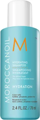 A product shot of a bottle of Moroccanoil Hydrating Shampoo.