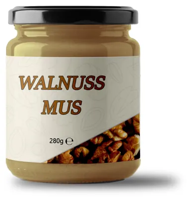 Produktbild von Mynatura Walnussmus - (280g) - 1 Glas (280g)