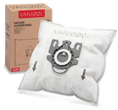 Produktbild von VANJOOL® Staubsaugerbeutel für Miele G/H/N – Passend für Classic C1, Complete C2 & C3, Moulinex & Weltstar – 10 Staubsaugerbeutel + 2 Filter