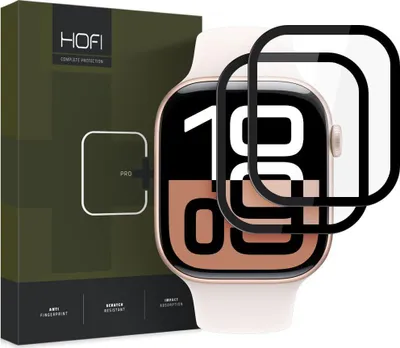 Obrázok produktu pre Hofi Hybrid Pro+ 2-Pack Apple Watch 10 (42 mm) Black