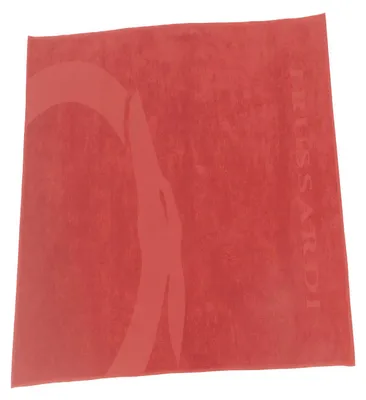 Image de Trussardi Beachwear serviette de plage pour homme en coton rouge