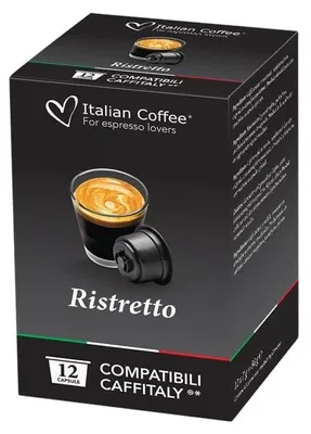 Obrázek produktu pro Kapsle Ristretto Italian Coffee pro kávovar Tchibo Cafissimo - 12 kusů