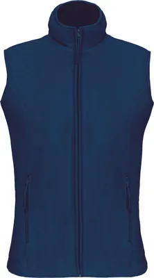 Produktbild von Kariban Damen Fleece Jacke Weste Micro Fleece-Weste Bodywarmer Fleece, Größe:L, Farbe:True Indigo