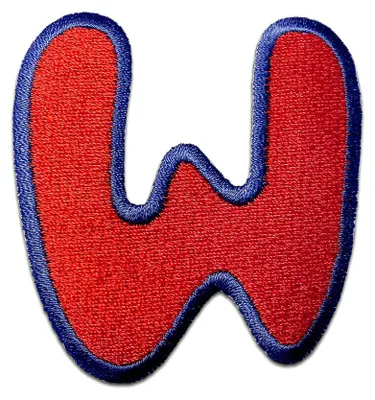 Produktbild von Buchstabe W - 6.2x5.8cm: Alphabet Buchstaben Einzeln Auswählbar - Aufnäher, Bügelbild, Aufbügler, Applikationen, Patches, Flicken, Zum Aufbügeln