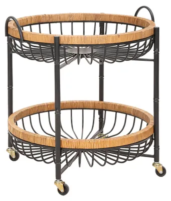 Produktbild von Zakopa - Wagen, 57x56x63h cm Braun, 2 Regalböden