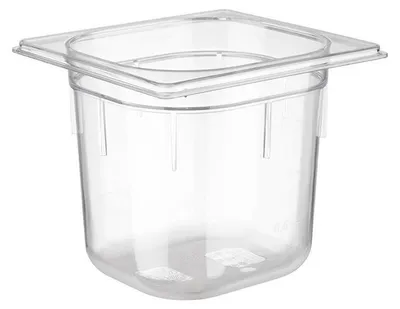 Produktbild von APS 82040 GN 1/6 Behälter, Polycarbonat, 17,6 x 16,2 cm, Tiefe 150 mm, 2,2 Liter