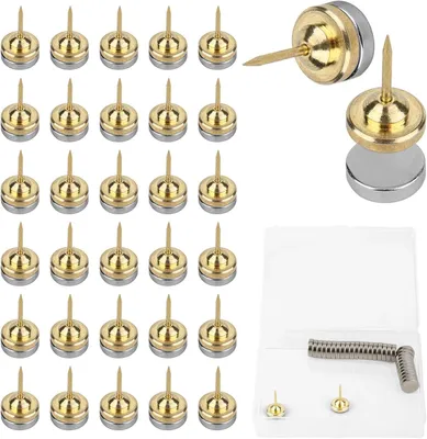 Obrázok produktu pre Magnetické pripináčiky 1.5 x 1 cm, 30 kusov, ploché, pre kanceláriu