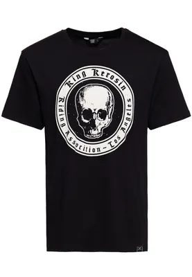 Produktbild von King Kerosin T-Shirt - Skull Kerosin Schwarz 5XL