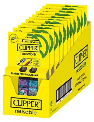 Produktbild von Clipper Feuerzeuge, 12 x 2er Sets (wechselnde Motive)