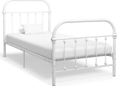 Produktbild von Huicheng Bettgestell Weiß Metall 100 × 200 cm