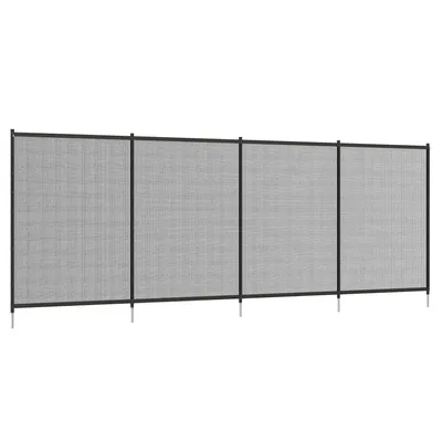 Produktbild von Outsunny Teichzaun, 365 x 126 cm Gartenzaun, 4er Set Dekorative Poolzaun mit Fuß