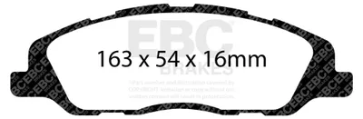 Image de EBC Jeu de plaquettes de frein YELLOWSTUFF Avant Ford