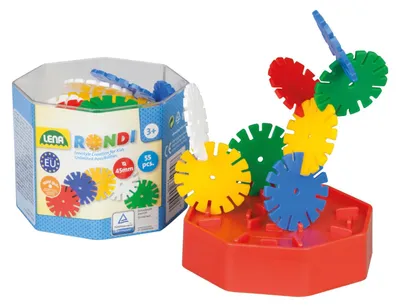 Produktbild von Lena Steckspiel Rondi, 45 Teile, Konstruktionsspielzeug, bunt, für 3 bis 10 Jahre