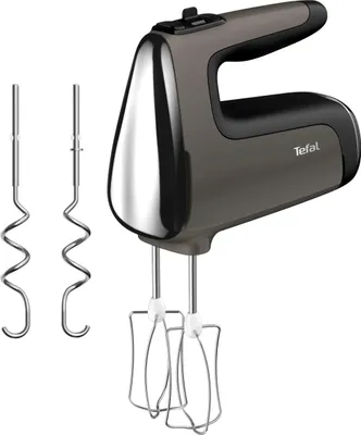 Produktbild von TEFAL Handmixer HT650E Power Mix Silence 600 Watt schwarz/dunkelgrau