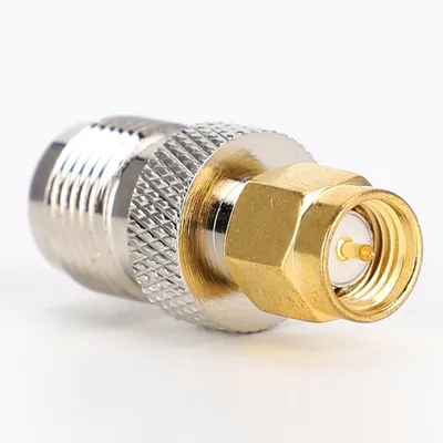Image de Adaptateur convertisseur coaxial RF, 2 pièces, connecteur femelle TNC vers connecteur mâle SMA