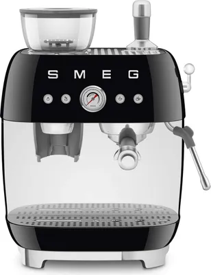 Produktbild von SMEG EGF03BLEU Espressomaschine mit Mahlwerk schwarz 50`s Style