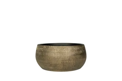 Produktbild von Ter Steege Pflanzschale/Blumentopf, goldbraun, Durchmesser 28 cm, Höhe 13 cm