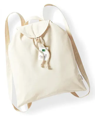 Produktbild von Westford Mill W185 | Organic Festival Backpack / 37 x 41 cm - Farbe: Natural - Größe: 37 x 41 cm
