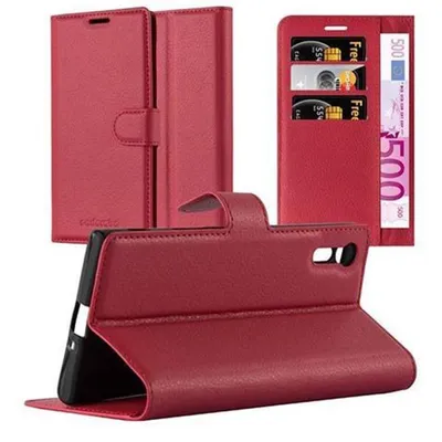 Immagine prodotto di Cadorabo custodia per Sony Xperia XZ / XZs cover protettiva in rosso custodia per cellulare cover chiusura magnetica