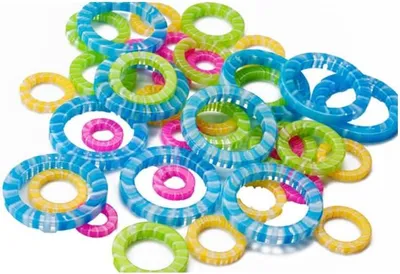 Produktbild von Maschenmarkierer für Nadelstärken von 5,00 bis 15,00 mm, bunte Markierungsringe, 1 Stück