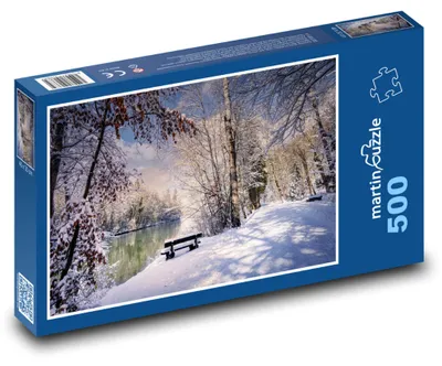 Obrázek produktu pro martinpuzzle - Puzzle 500 - Zimní krajina u řeky
