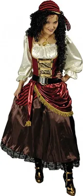 Piraten Kostüm Piratin Esperanza Deluxe für Damen von Vorne