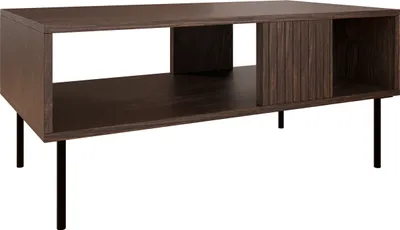 Produktbild von MIRJAN24 Couchtisch Tacos, Kaffeetisch, Modern, Sofatisch, Stahlfüße, Wohnzimmer Kollektion (Farbe: Nuss Warmia)