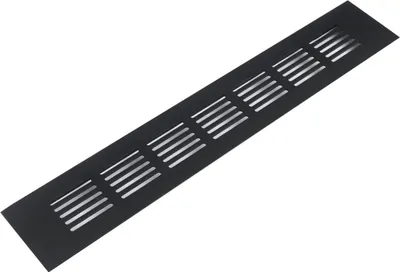 Produktbild von Aluminium Ventilatierooster - Korrosionsbeständig - 1 Stück - 300 x 50 x 8,8 mm