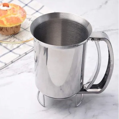 Immagine prodotto di Distributore in acciaio inossidabile per pancake, argento, utensile da cucina