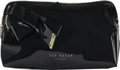 Image de Ted Baker trousse de toilette Nicolai Knot Bow Makeup Bag Black noir