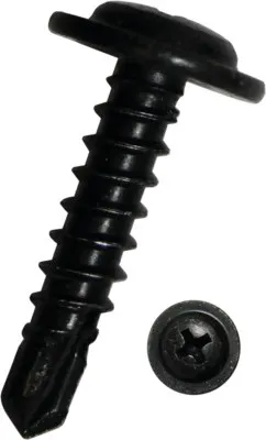 Produktbild von Dresselhaus WGR 6051, Schraube, Galvanisiertes Stahl, Vollgewinde, Flachkopfschraube, Schwarz, 19 mm