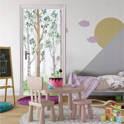 Obrázek produktu pro Samolepicí tapeta na dveře - 91x211 cm jednodílná - fototapeta na dveře samolepka na dveře fólie odolná proti UV záření připravená k zavěšení