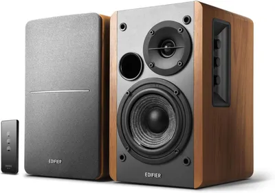 Zdjęcie produktu dla Głośniki 2.0 Edifier R1280T Z Odtwarzaczem Sieciowym Wi-Fi Wiim Mini (Brązowe)