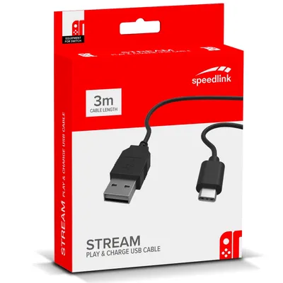 Zdjęcie produktu dla speedlink SL-330100-BK speedlink USB 2.0 A/USB C Kabel 3,0 m