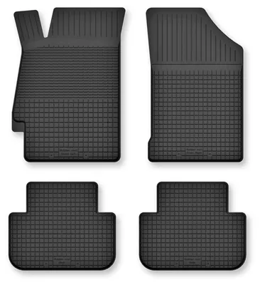 Produktbild von Gummi-Fußmatten für Toyota RAV4 III 2006-2013 (SUV) – 4-tlg, Schwarz, Semi-Universal, angepasst – Wielganizator Semi-Universal