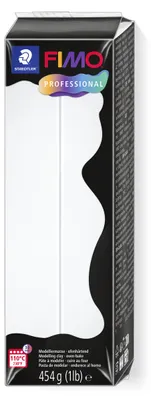 Produktbild von STAEDTLER FIMO professional 8041 ofenhärtende Modelliermasse Einzelprodukt, 454g, weiß