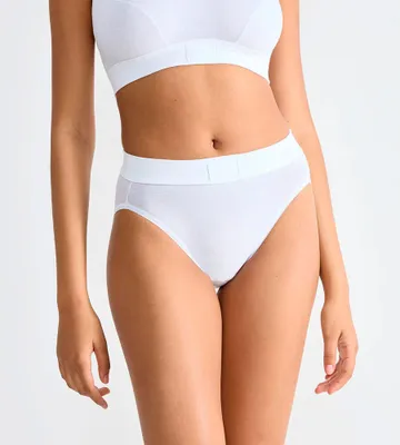 Image de Sloggi Slips femme, lot de 2 - Double Comfort Tai 2P, Caleçon, Coton Stretch Blanc M