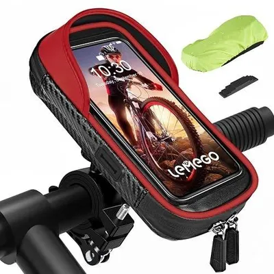 Zdjęcie produktu dla Uchwyt na telefon rower wodoszczelny 360 torba kierownica